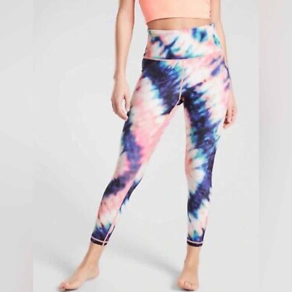 NWOT Athleta Elation Tie Dye 7/8 Tight